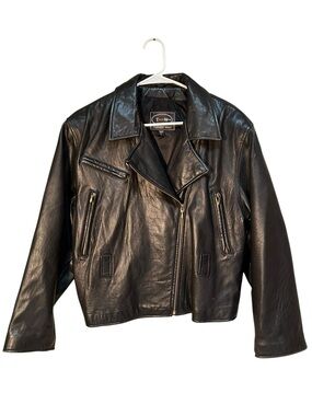 Tannery West Leather Jacket Asymmetric Zip Moto L